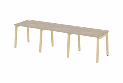Рабочая станция на деревянных опорах Onix wood OW.RS-3.1.8