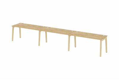Рабочая станция на деревянных опорах Onix wood OW.RS-3.4.8