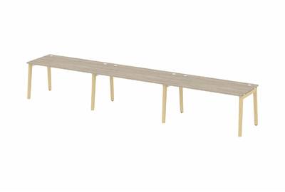 Рабочая станция на деревянных опорах Onix wood OW.RS-3.4.8