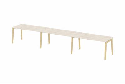 Рабочая станция на деревянных опорах Onix wood OW.RS-3.4.8