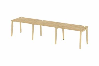 Рабочая станция на деревянных опорах Onix wood OW.RS-3.2.8