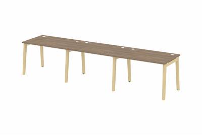 Рабочая станция на деревянных опорах Onix wood OW.RS-3.2.8