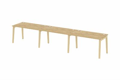 Рабочая станция на деревянных опорах Onix wood OW.RS-3.3.8