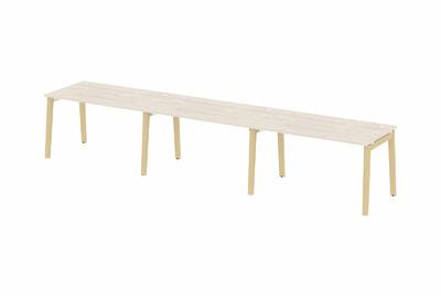 Рабочая станция на деревянных опорах Onix wood OW.RS-3.3.8