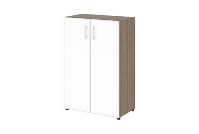 Шкаф для документов широкий средний (нужен топ) Yalta LT.ST-2.4 R white