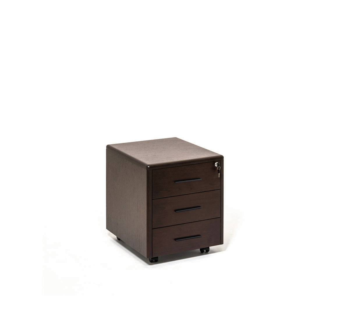 LEGNO Тумба подкатная 3 ящика ОРЕХ
