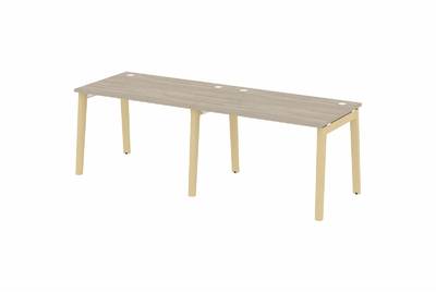 Рабочая станция на деревянных опорах Onix wood OW.RS-2.2.8