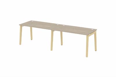 Рабочая станция на деревянных опорах Onix wood OW.RS-2.3.8