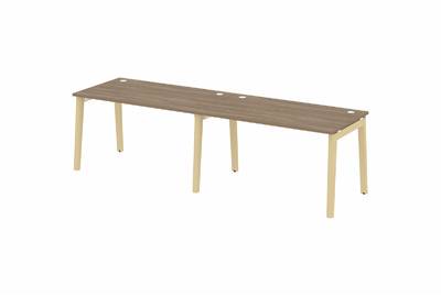 Рабочая станция на деревянных опорах Onix wood OW.RS-2.3.8