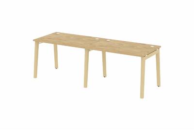 Рабочая станция на деревянных опорах Onix wood OW.RS-2.2.8