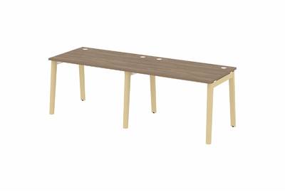 Рабочая станция на деревянных опорах Onix wood OW.RS-2.2.8