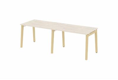 Рабочая станция на деревянных опорах Onix wood OW.RS-2.2.8