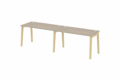 Рабочая станция на деревянных опорах Onix wood OW.RS-2.3.7