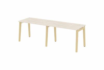 Рабочая станция на деревянных опорах Onix wood OW.RS-2.2.7