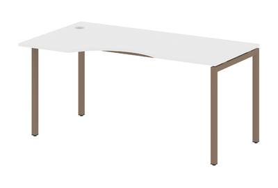 Письменный стол криволинейный левый на П-образном м/к Metal system quattro 40x40 40БП.СА-1 Л