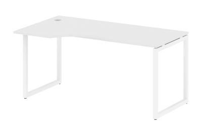 Письменный стол криволинейный левый на О-образном м/к Metal system quattro 40x40 40БО.СА-1 Л