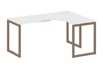 Письменный стол криволинейный правый на О-образном м/к Metal system quattro 40x40 40БО.СА-4 Пр
