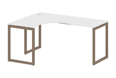 Письменный стол криволинейный левый на О-образном м/к Metal system quattro 40x40 40БО.СА-4 Л