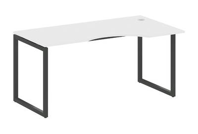 Письменный стол криволинейный правый на О-образном м/к Metal system quattro 40x40 40БО.СА-1 Пр