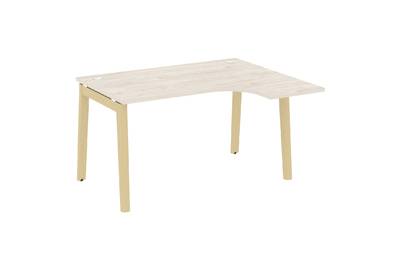 Стол эргономичный правый на деревянных опорах Onix wood OW.SA-3(R)