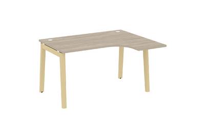 Стол эргономичный правый на деревянных опорах Onix wood OW.SA-3(R)