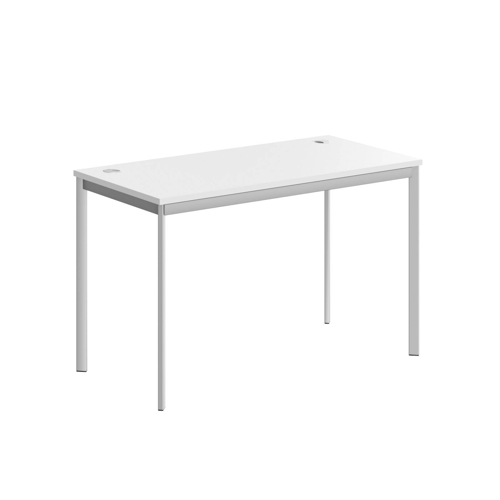 Стол письменный СП-2.1S Белый/Алюминий 1200х600х755. IMAGO-S