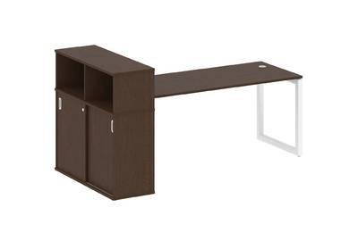 Письменный стол на О-образном м/к с опорным шкафом-купе Metal system quattro 50x50 50БО.РС-СШК-3.5