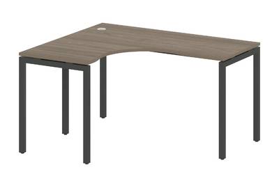 Письменный стол криволинейный левый на П-образном м/к Metal system quattro 40x40 40БП.СА-3 Л
