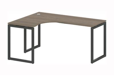 Письменный стол криволинейный левый на О-образном м/к Metal system quattro 40x40 40БО.СА-4 Л