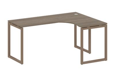 Письменный стол криволинейный правый на О-образном м/к Metal system quattro 40x40 40БО.СА-4 Пр