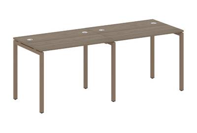 Бенч-стол на 2 раб.места на П-образном м/к Metal system quattro 40x40 40БП.СМ-2.1