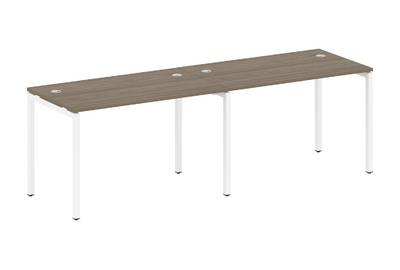 Бенч-стол на 2 раб.места на П-образном м/к Metal system quattro 40x40 40БП.СМ-2.2