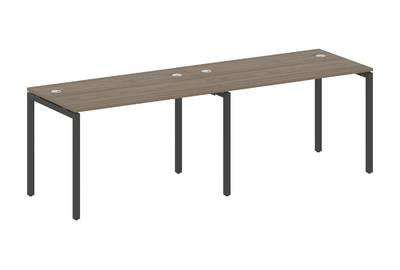 Бенч-стол на 2 раб.места на П-образном м/к Metal system quattro 40x40 40БП.СМ-2.2
