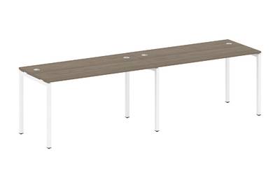 Бенч-стол на 2 раб.места на П-образном м/к Metal system quattro 40x40 40БП.СМ-2.3
