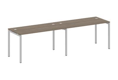 Бенч-стол на 2 раб.места на П-образном м/к Metal system quattro 40x40 40БП.СМ-2.3