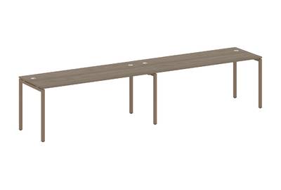 Бенч-стол на 2 раб.места на П-образном м/к Metal system quattro 40x40 40БП.СМ-2.5