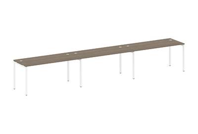 Бенч-стол на 3 раб.места на П-образном м/к Metal system quattro 40x40 40БП.СМ-3.4