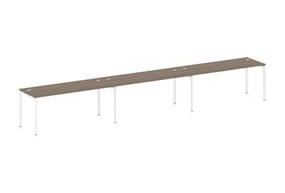 Бенч-стол на 3 раб.места на П-образном м/к Metal system quattro 40x40 40БП.СМ-3.5