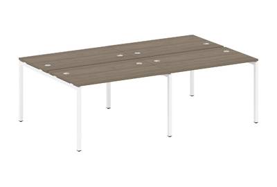 Бенч-стол на 4 раб.места на П-образном м/к Metal system quattro 40x40 40БП.СМ-4.2