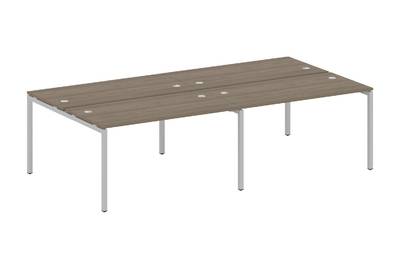 Бенч-стол на 4 раб.места на П-образном м/к Metal system quattro 40x40 40БП.СМ-4.3