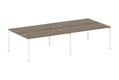 Бенч-стол на 4 раб.места на П-образном м/к Metal system quattro 40x40 40БП.СМ-4.4