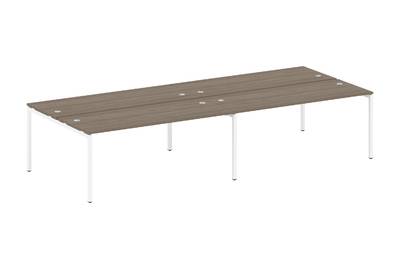 Бенч-стол на 4 раб.места на П-образном м/к Metal system quattro 40x40 40БП.СМ-4.5