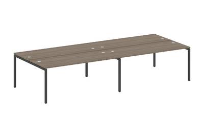 Бенч-стол на 4 раб.места на П-образном м/к Metal system quattro 40x40 40БП.СМ-4.5