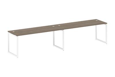 Бенч-стол на 2 раб.места на О-образном м/к Metal system quattro 40x40 40БО.СМ-2.5