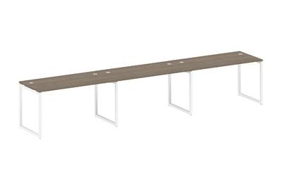 Бенч-стол на 3 раб.места на О-образном м/к Metal system quattro 40x40 40БО.СМ-3.3