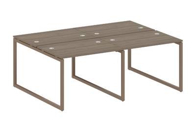 Бенч-стол на 4 раб.места на О-образном м/к Metal system quattro 40x40 40БО.СМ-4.1