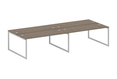 Бенч-стол на 4 раб.места на О-образном м/к Metal system quattro 40x40 40БО.СМ-4.5