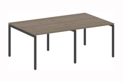 (2 столешницы) на П-образном м/к Metal system quattro 40x40 40БП.ПРГ-2.1