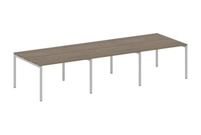 (3 столешницы) на П-образном м/к Metal system quattro 40x40 40БП.ПРГ-3.2