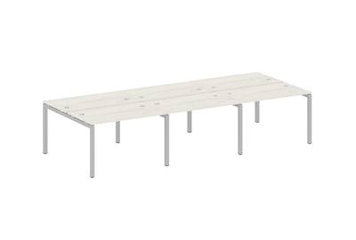 Бенч-стол на 6 раб.мест на П-образном м/к Metal system quattro 50x50 50БП.СМ-6.2